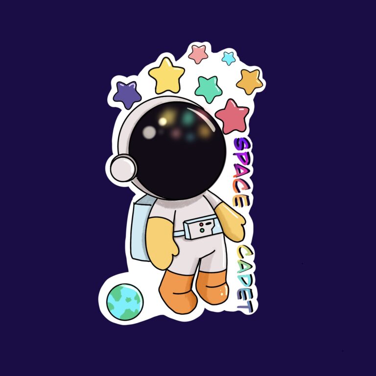 Space cadet sticker